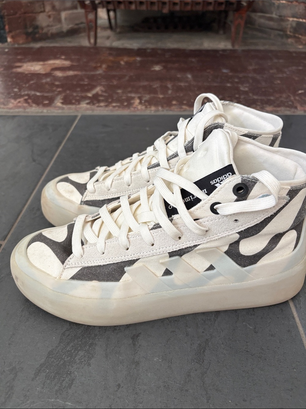 adidas Women’s White and Black Marimekko Sneakers